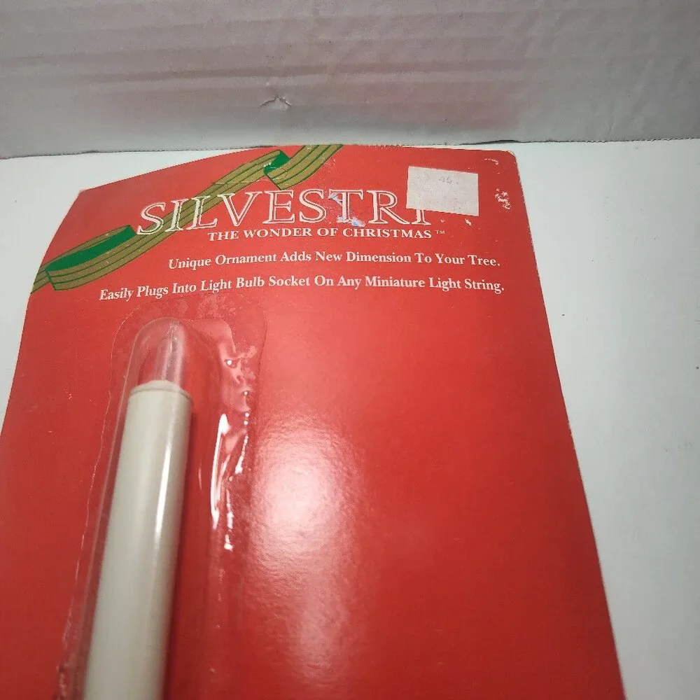 Vintage Silvestri Clip-On Candle Christmas Light NOS Model 08201 – New Old Stock